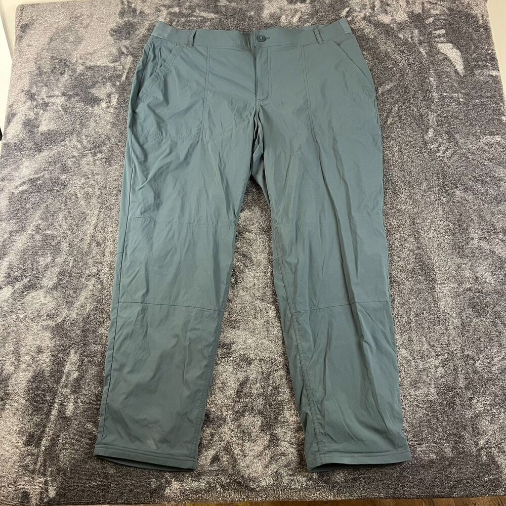 REI Co-Op Lined Hiking Pants Blue 20W Drawstring Nylon Spandex 40X29